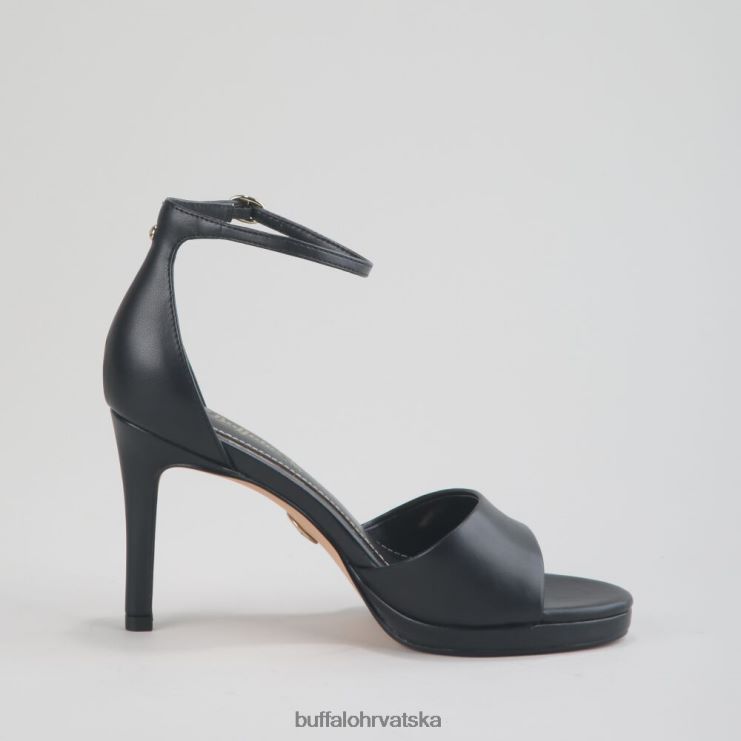 crno Buffalo ronja sandala peta imi nappa |sandale TDD6T170
